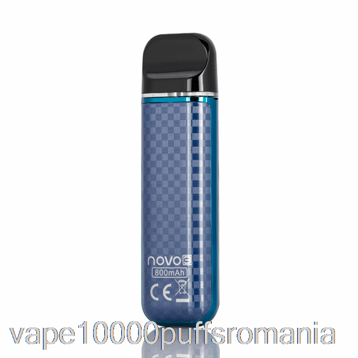 Vape Romania Smok Novo 3 25w Pod System Blue Carbon Fiber